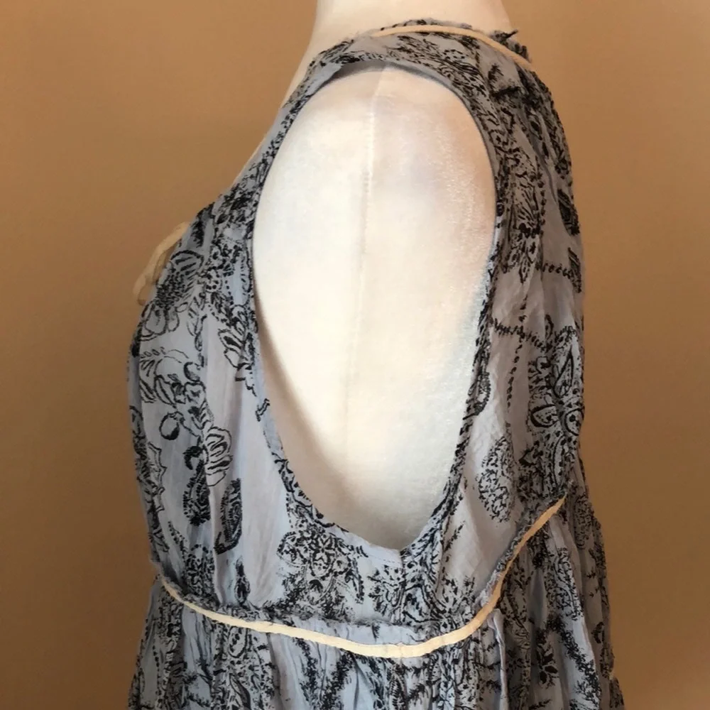 Free People Sundown Nightie Mini Dress Blue - Picture 7 of 16